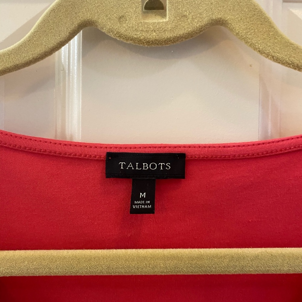 Talbots short sleeve tee with scoop neck - Picture 2 of 4